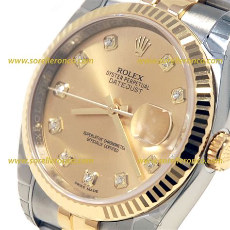 rolex datejust oro e brillanti prezzo|rolex datejust 36 prezzo.